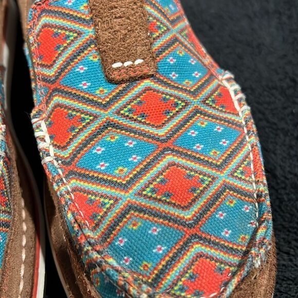 🔥🔥 ARIAT Women's Cruiser Aztec Slip On Loafer Shoes Brown Suede Shoes Sz 11 Bo - Picture 6 of 15